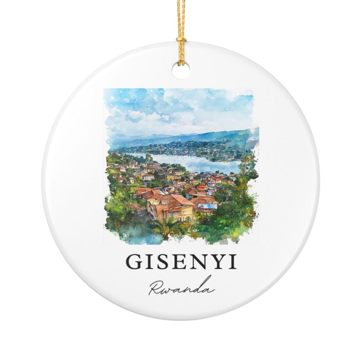 Gisenyi Rwanda Ornament: Unique Gisenyi Rwanda Souvenir, Gisenyi Rwanda Xmas Decor, and Authentic Gisenyi Rwanda Gift