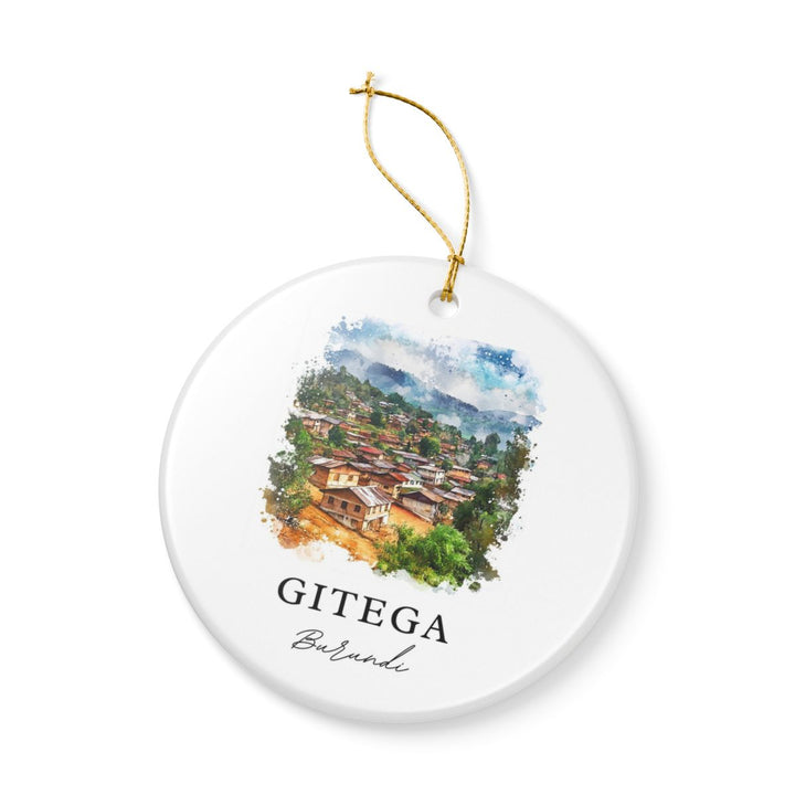 Gitega Burundi Ornament: Unique Gitega Souvenir, Gitega Burundi Xmas Decor, and Authentic Gitega Gift