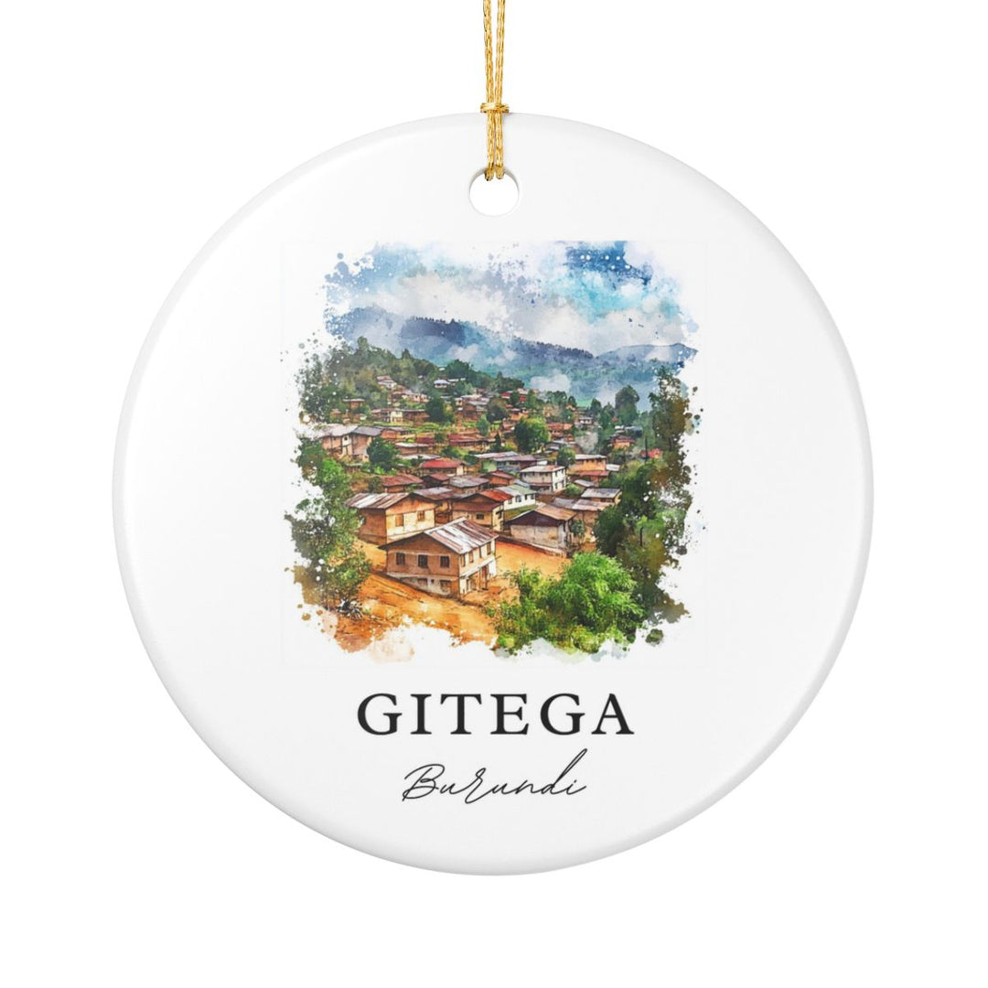 Gitega Burundi Ornament: Unique Gitega Souvenir, Gitega Burundi Xmas Decor, and Authentic Gitega Gift
