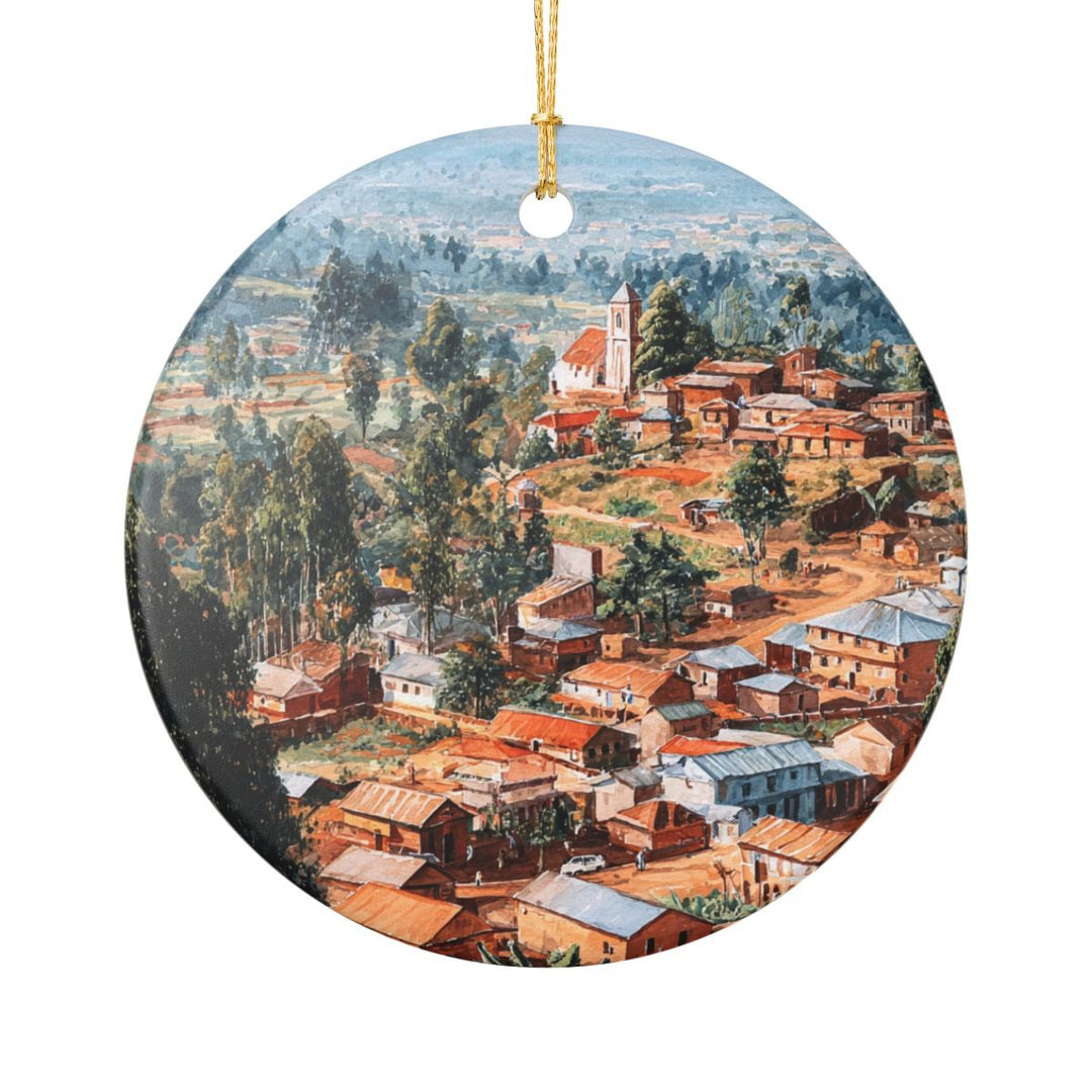 Gitega Burundi Ornament: Unique Gitega Souvenir, Gitega Burundi Xmas Decor, and Authentic Gitega Gift