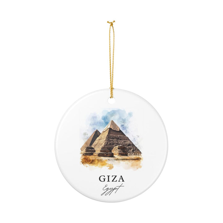Giza Egypt Ornament: Unique Giza Souvenir, Giza Egypt Xmas Decor, and Authentic Giza Gift