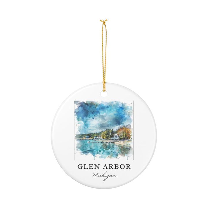 Glen Arbor Michigan Ornament: Unique Glen Arbor Michigan Souvenir, Glen Arbor Michigan Xmas Decor, and Authentic Glen Arbor Michigan Gift