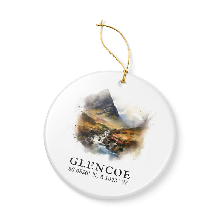 Glencoe Scotland Ornament: Unique Glencoe Souvenir, Glencoe Scotland Xmas Decor, and Authentic Glencoe Gift