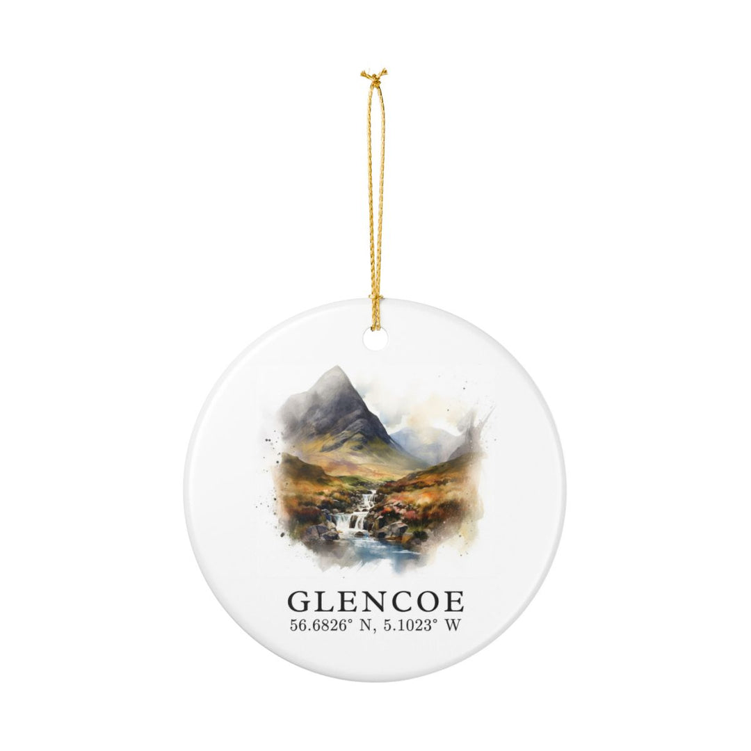 Glencoe Scotland Ornament: Unique Glencoe Souvenir, Glencoe Scotland Xmas Decor, and Authentic Glencoe Gift