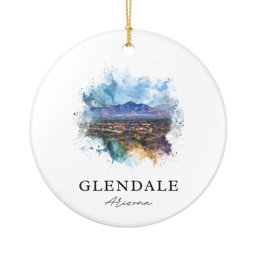 Glendale Arizona Ornament: Unique Glendale Souvenir, Glendale Arizona Xmas Decor, and Authentic Glendale Gift