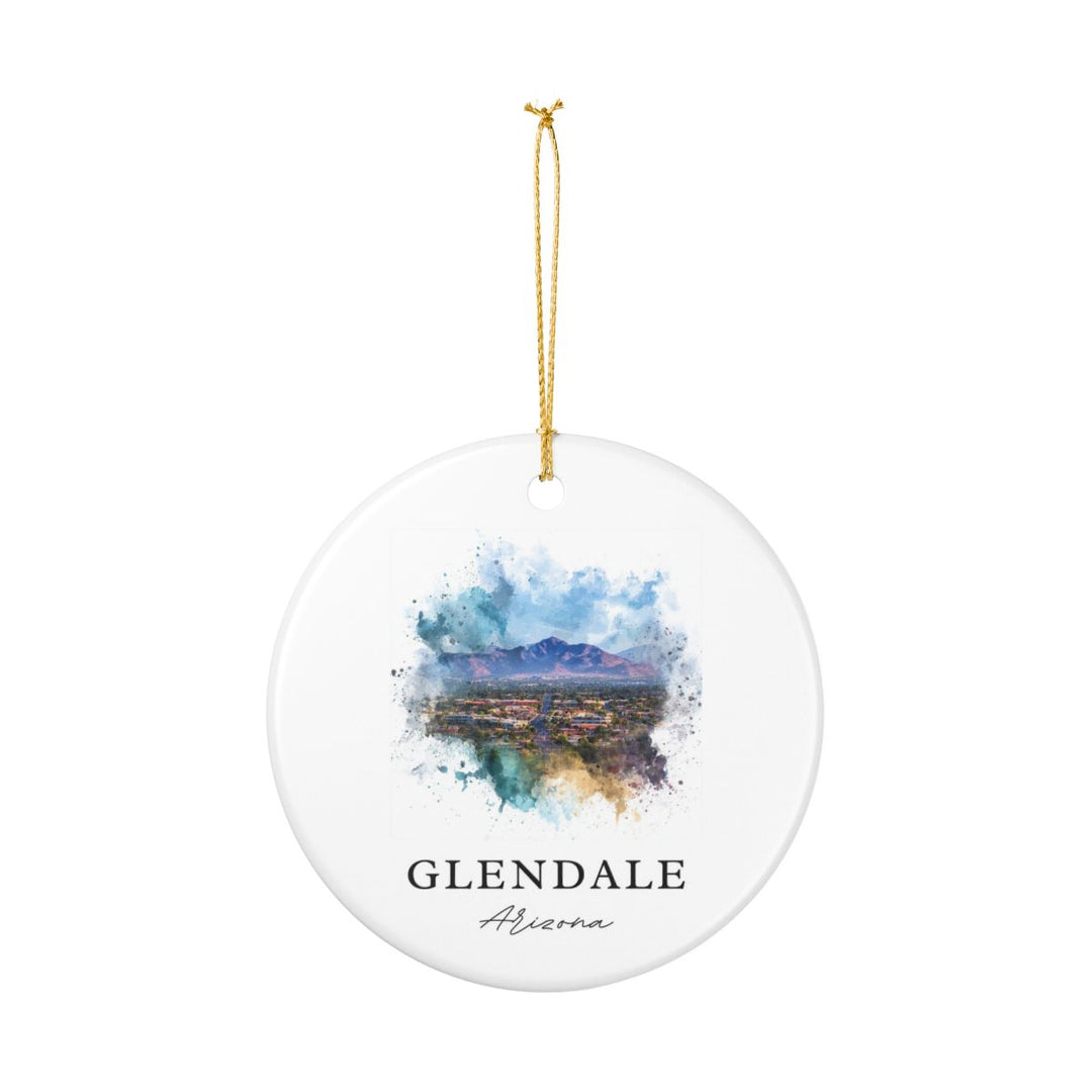 Glendale Arizona Ornament: Unique Glendale Souvenir, Glendale Arizona Xmas Decor, and Authentic Glendale Gift