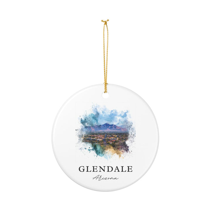 Glendale Arizona Ornament: Unique Glendale Souvenir, Glendale Arizona Xmas Decor, and Authentic Glendale Gift
