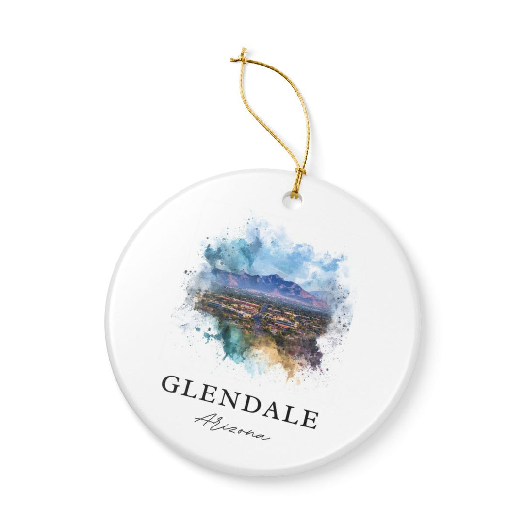 Glendale Arizona Ornament: Unique Glendale Souvenir, Glendale Arizona Xmas Decor, and Authentic Glendale Gift