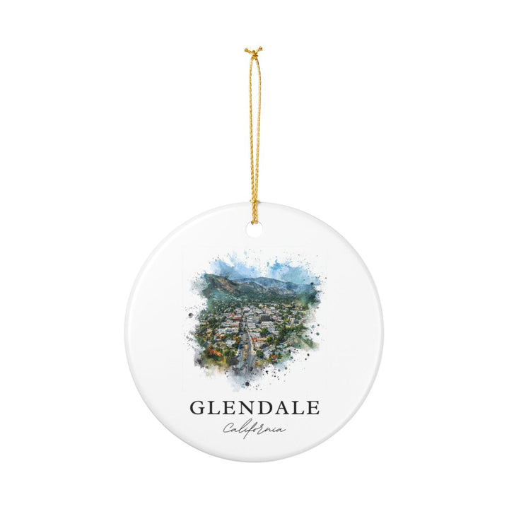 Glendale California Ornament: Unique Glendale Souvenir, Glendale California Xmas Decor, and Authentic Glendale Gift