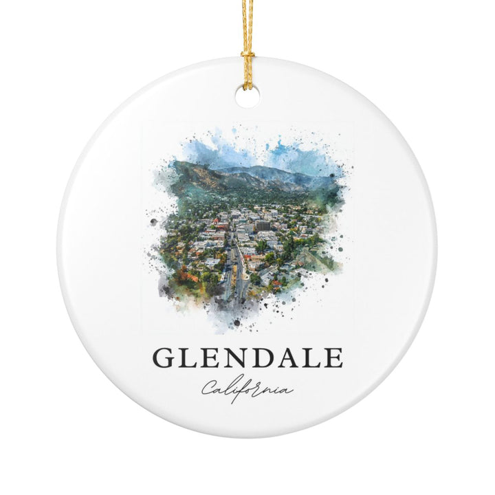 Glendale California Ornament: Unique Glendale Souvenir, Glendale California Xmas Decor, and Authentic Glendale Gift