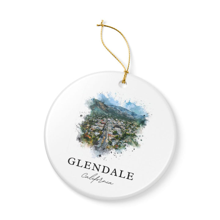 Glendale California Ornament: Unique Glendale Souvenir, Glendale California Xmas Decor, and Authentic Glendale Gift