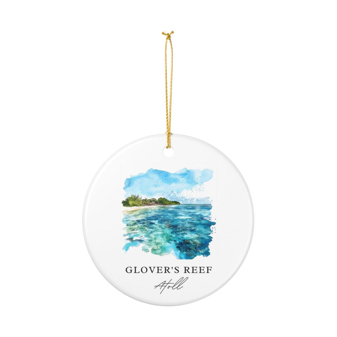 Glovers Reef Belize Ornament: Unique Glovers Reef Belize Souvenir, Glovers Reef Belize Xmas Decor, and Authentic Glovers Reef Belize Gift