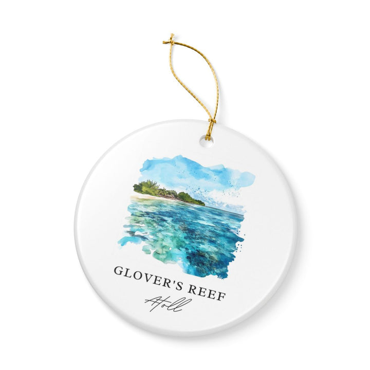 Glovers Reef Belize Ornament: Unique Glovers Reef Belize Souvenir, Glovers Reef Belize Xmas Decor, and Authentic Glovers Reef Belize Gift