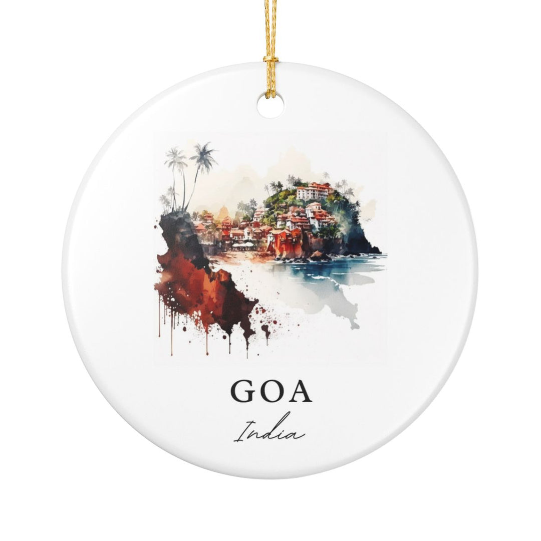 Goa India Ornament: Unique Goa Souvenir, Goa India Xmas Decor, and Authentic Goa Gift
