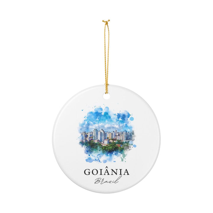 Goiânia Brazil Ornament: Unique Goiânia Souvenir, Goiânia Brazil Xmas Decor, and Authentic Goiânia Gift