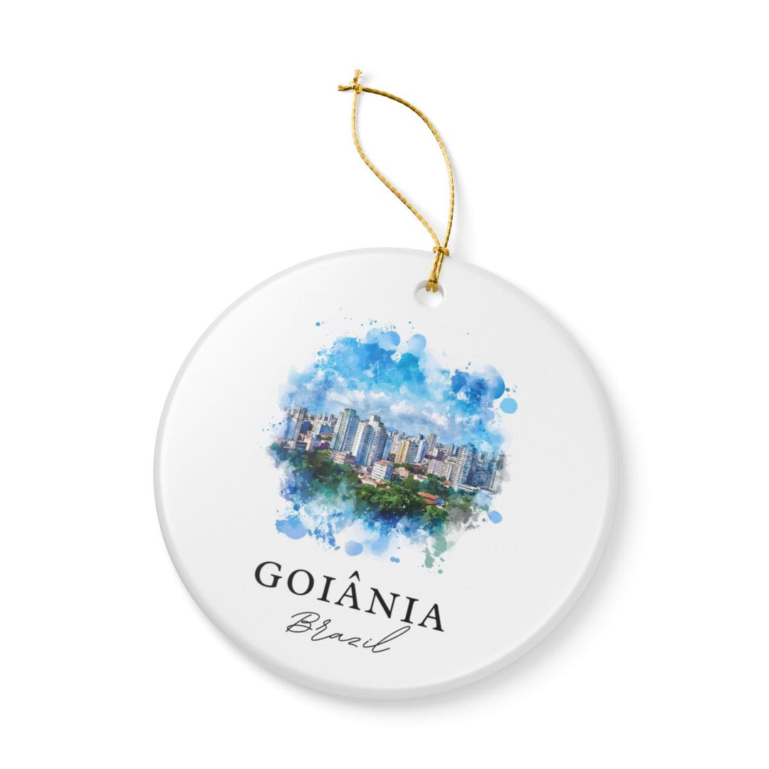 Goiânia Brazil Ornament: Unique Goiânia Souvenir, Goiânia Brazil Xmas Decor, and Authentic Goiânia Gift