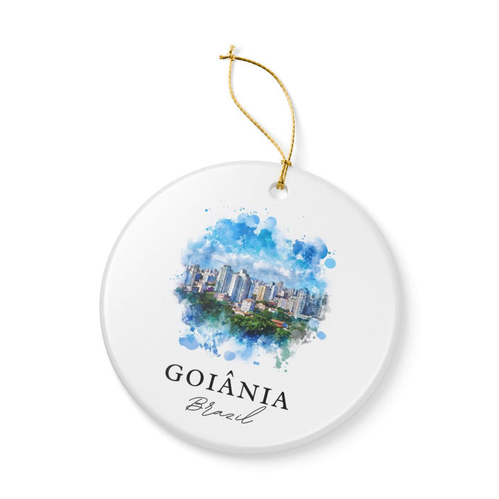 Goiânia Brazil Ornament: Unique Goiânia Souvenir, Goiânia Brazil Xmas Decor, and Authentic Goiânia Gift