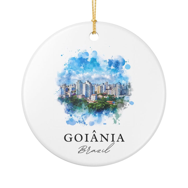 Goiânia Brazil Ornament: Unique Goiânia Souvenir, Goiânia Brazil Xmas Decor, and Authentic Goiânia Gift