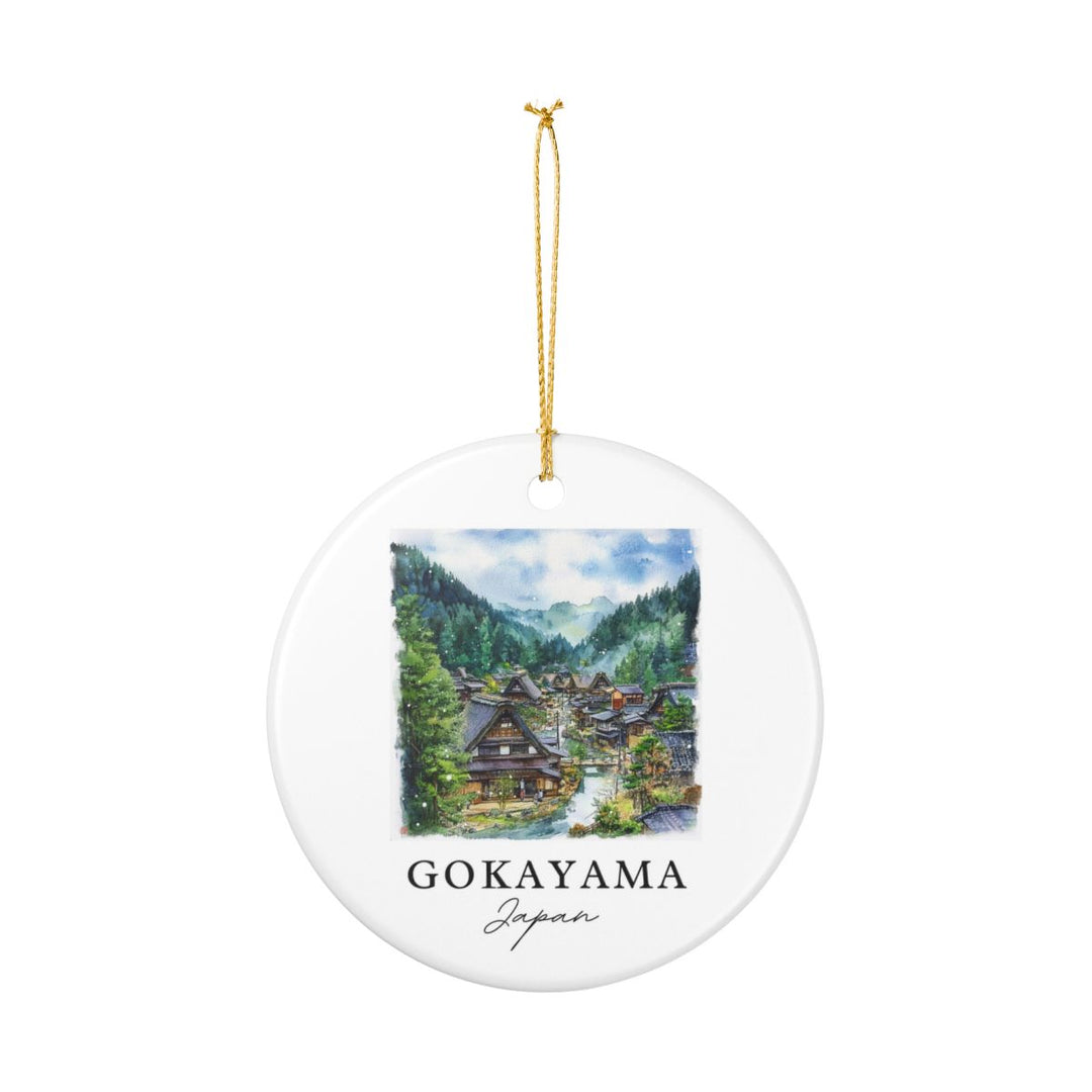 Gokayama Japan Ornament: Unique Gokayama Souvenir, Gokayama Japan Xmas Decor, and Authentic Gokayama Gift