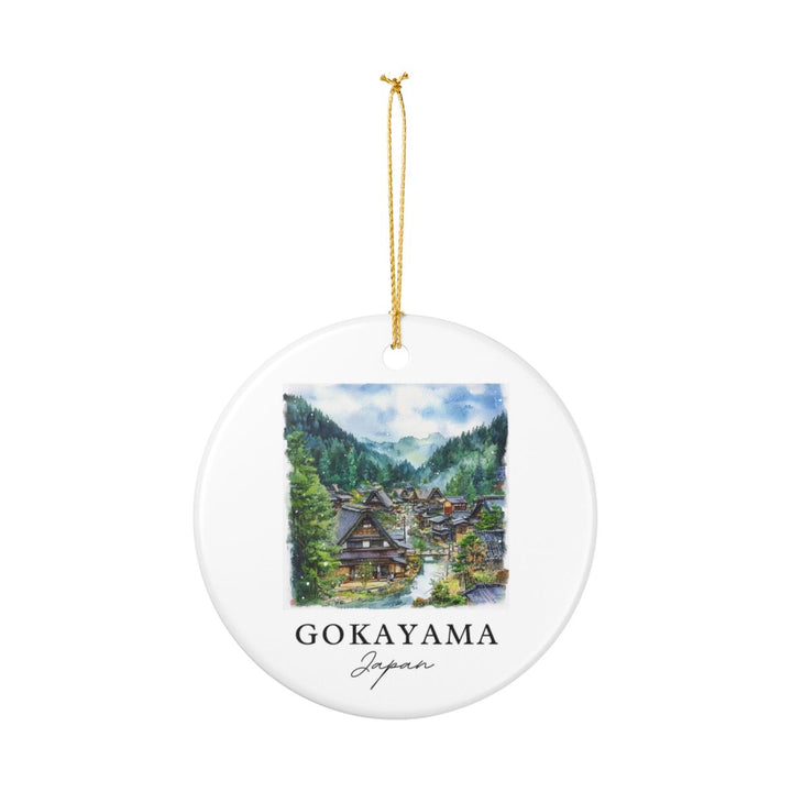 Gokayama Japan Ornament: Unique Gokayama Souvenir, Gokayama Japan Xmas Decor, and Authentic Gokayama Gift