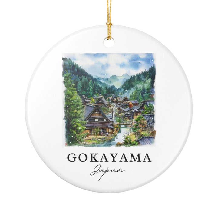 Gokayama Japan Ornament: Unique Gokayama Souvenir, Gokayama Japan Xmas Decor, and Authentic Gokayama Gift