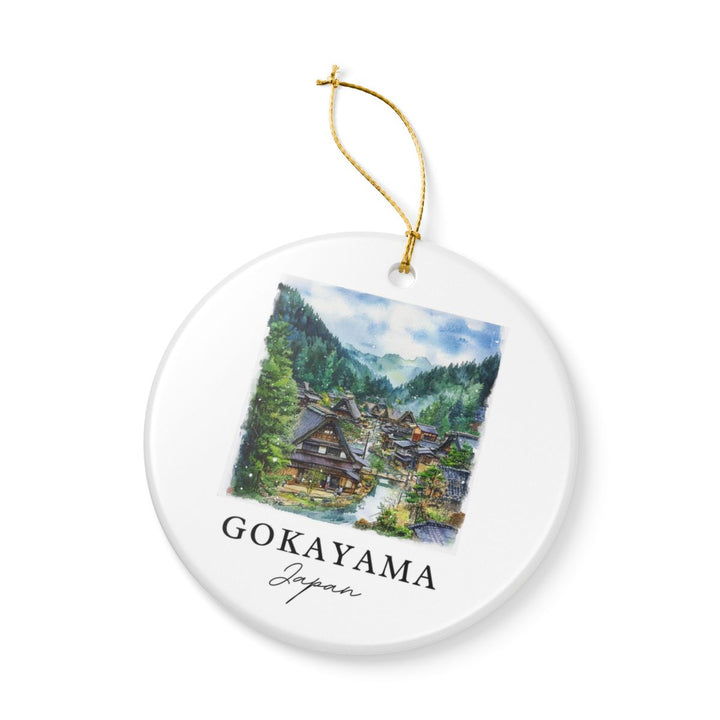 Gokayama Japan Ornament: Unique Gokayama Souvenir, Gokayama Japan Xmas Decor, and Authentic Gokayama Gift