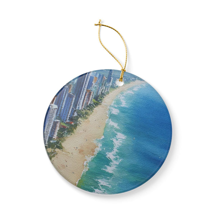 Gold Coast Australia Ornament: Unique Gold Coast Souvenir, Gold Coast Australia Xmas Decor, and Authentic Gold Coast Gift