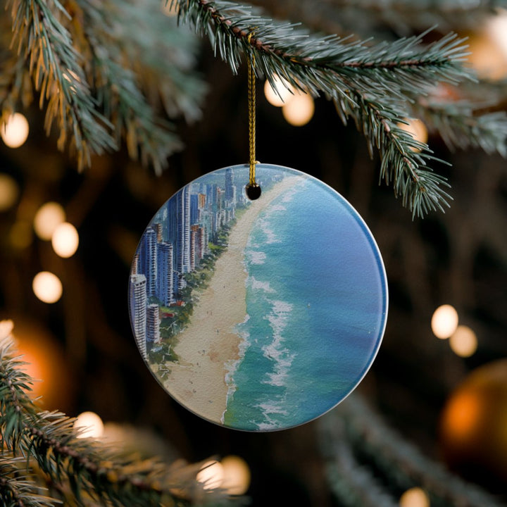 Gold Coast Australia Ornament: Unique Gold Coast Souvenir, Gold Coast Australia Xmas Decor, and Authentic Gold Coast Gift