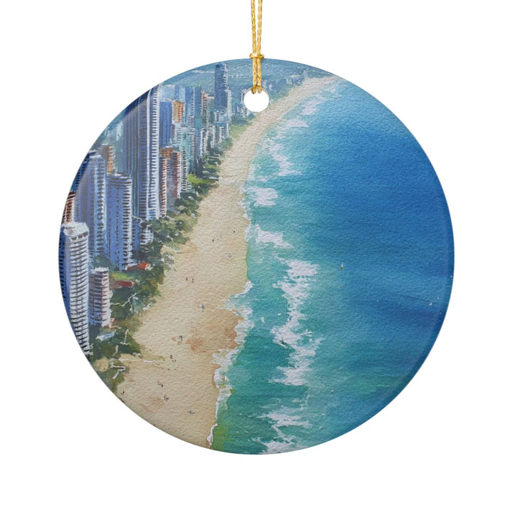 Gold Coast Australia Ornament: Unique Gold Coast Souvenir, Gold Coast Australia Xmas Decor, and Authentic Gold Coast Gift