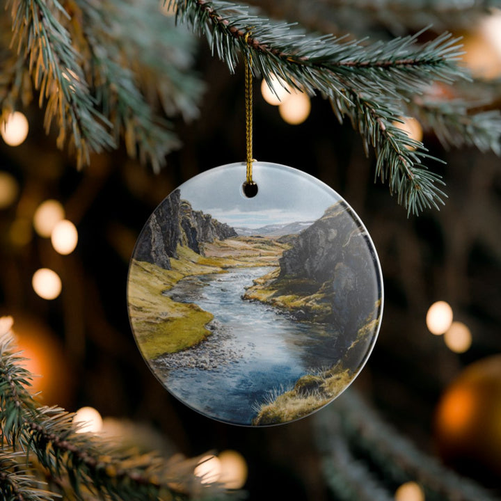 Golden Circle Iceland Ornament: Unique Golden Circle Souvenir, Golden Circle Iceland Xmas Decor, and Authentic Golden Circle Gift