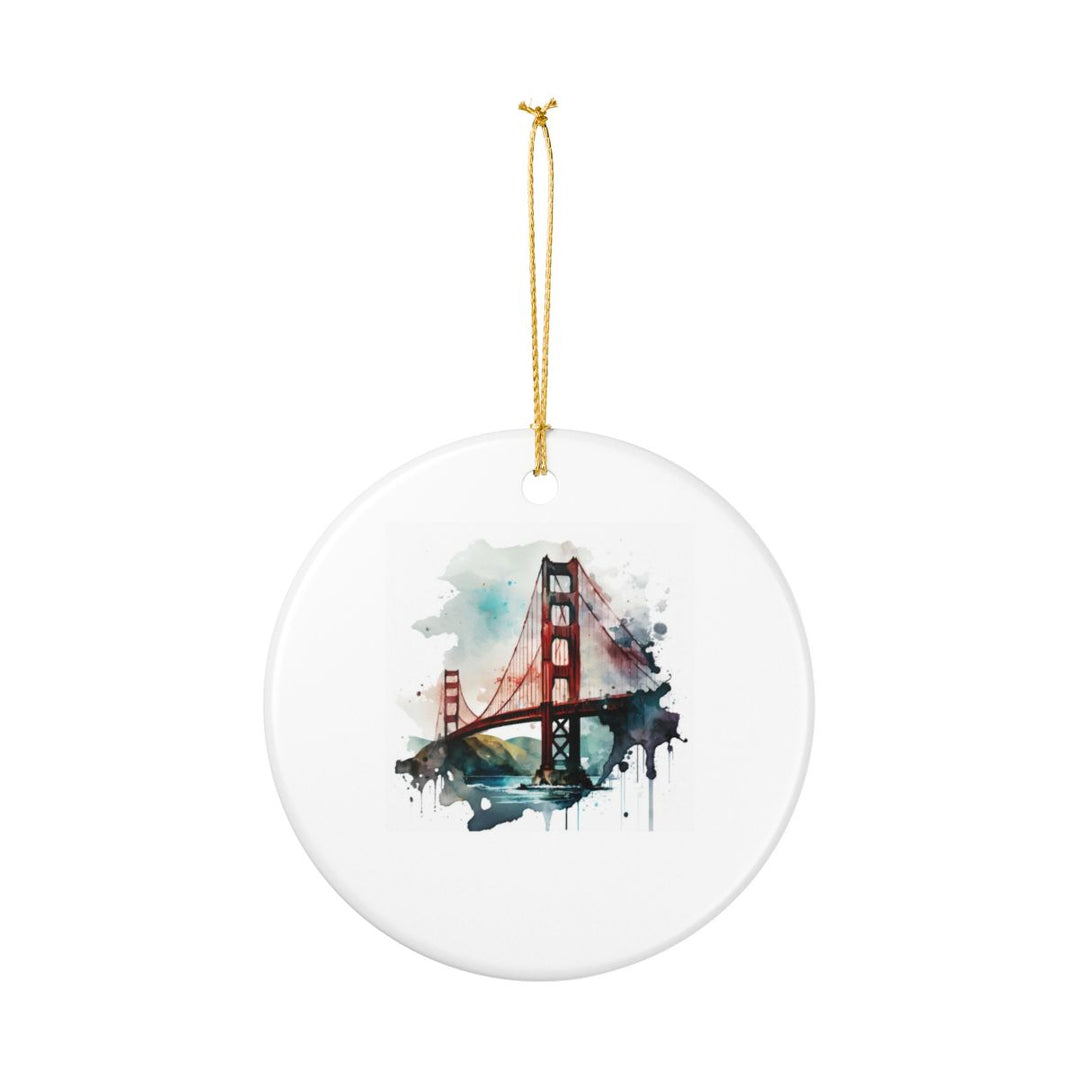 Golden Gate Bridge California Ornament: Unique Golden Gate Bridge Souvenir, Golden Gate Bridge California Xmas Decor, and Authentic Golden Gate Bridge Gift