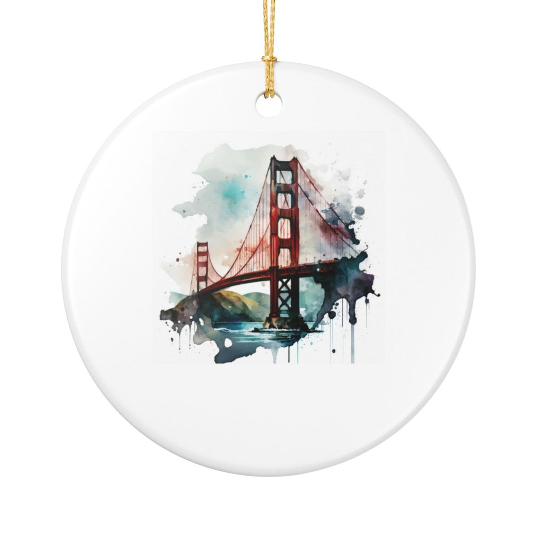 Golden Gate Bridge California Ornament: Unique Golden Gate Bridge Souvenir, Golden Gate Bridge California Xmas Decor, and Authentic Golden Gate Bridge Gift