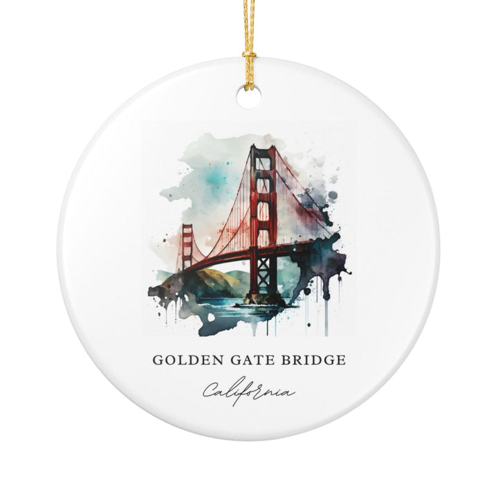 Golden Gate Bridge California Ornament | Christmas Travel Gift