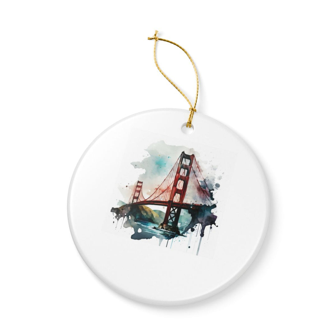 Golden Gate Bridge California Ornament: Unique Golden Gate Bridge Souvenir, Golden Gate Bridge California Xmas Decor, and Authentic Golden Gate Bridge Gift