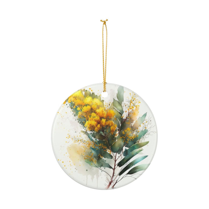 Golden Wattle Australia Ornament: Unique Golden Wattle Souvenir, Golden Wattle Australia Xmas Decor, and Authentic Golden Wattle Gift