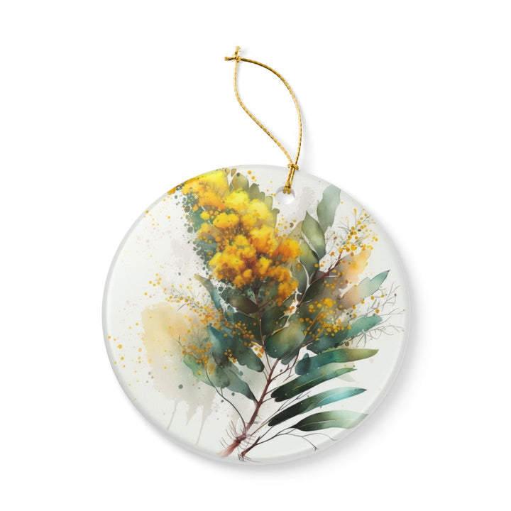 Golden Wattle Australia Ornament: Unique Golden Wattle Souvenir, Golden Wattle Australia Xmas Decor, and Authentic Golden Wattle Gift