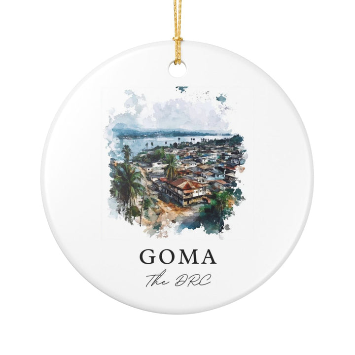 Goma Drc Ornament: Unique Goma Drc Souvenir, Goma Drc Xmas Decor, and Authentic Goma Drc Gift