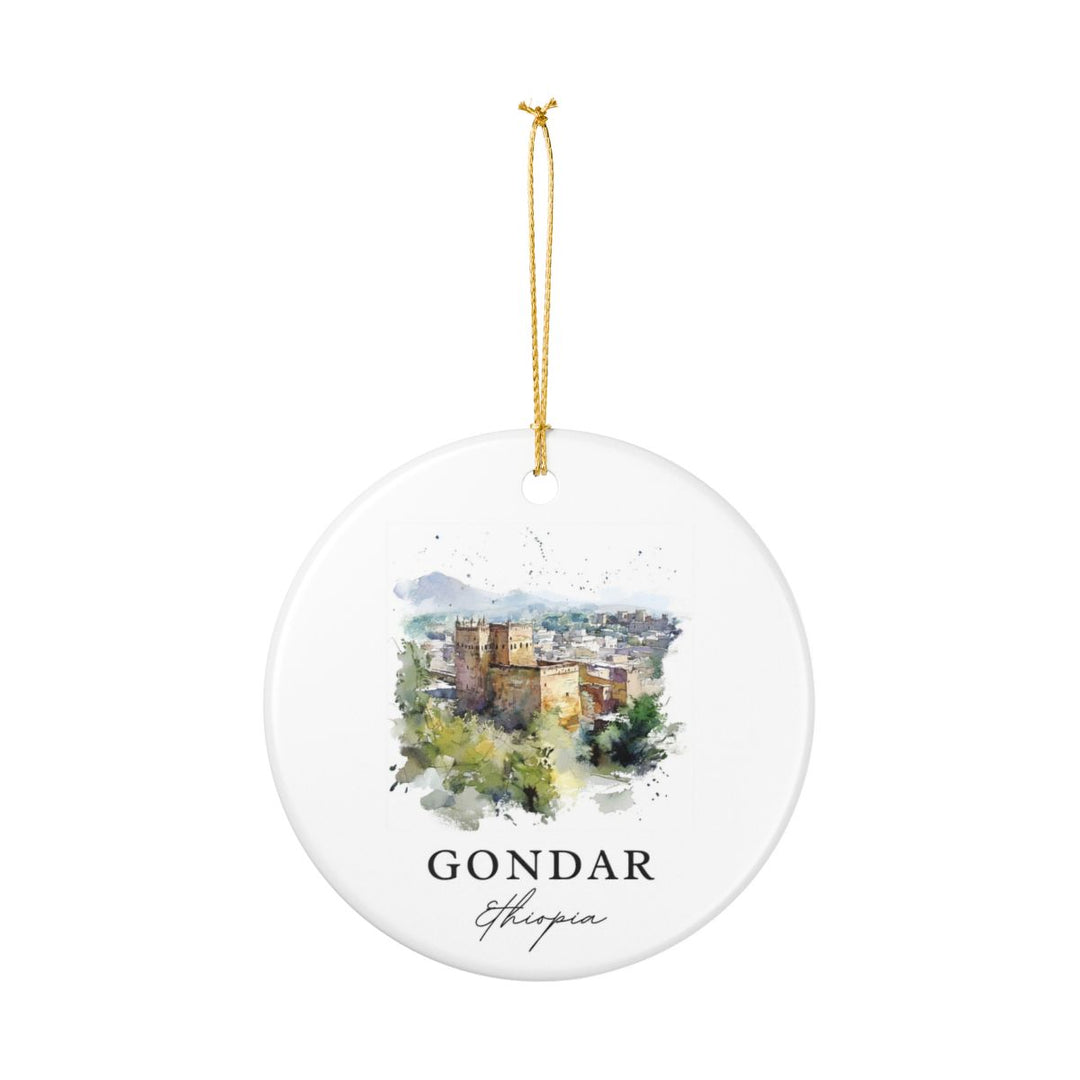 Gonder Ethiopia Ornament: Unique Gonder Souvenir, Gonder Ethiopia Xmas Decor, and Authentic Gonder Gift