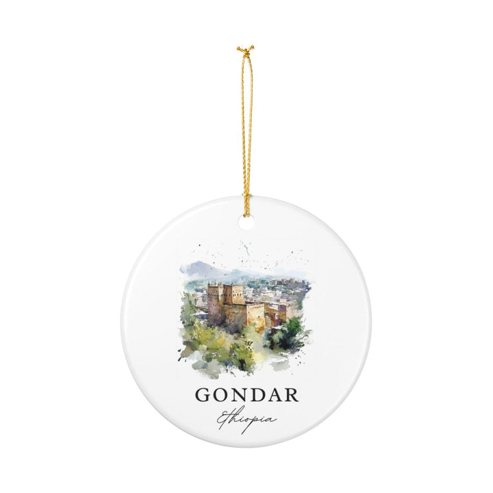 Gonder Ethiopia Ornament: Unique Gonder Souvenir, Gonder Ethiopia Xmas Decor, and Authentic Gonder Gift