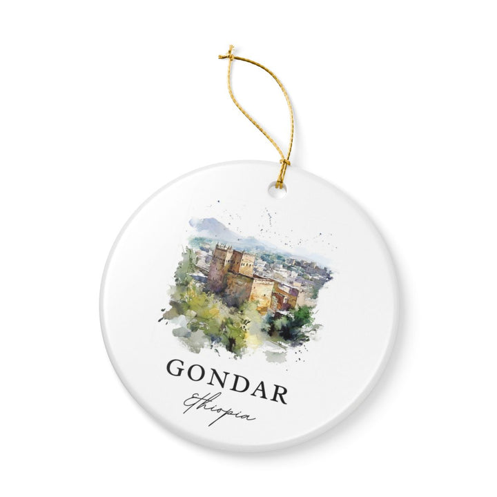 Gonder Ethiopia Ornament: Unique Gonder Souvenir, Gonder Ethiopia Xmas Decor, and Authentic Gonder Gift