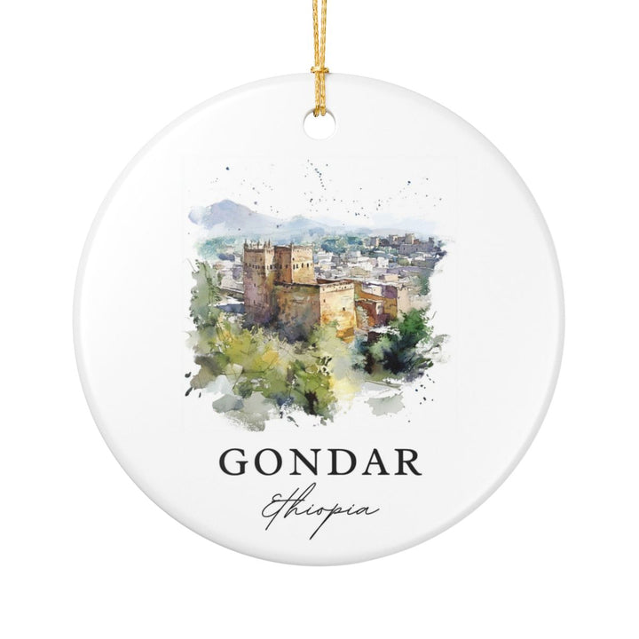 Gonder Ethiopia Ornament: Unique Gonder Souvenir, Gonder Ethiopia Xmas Decor, and Authentic Gonder Gift