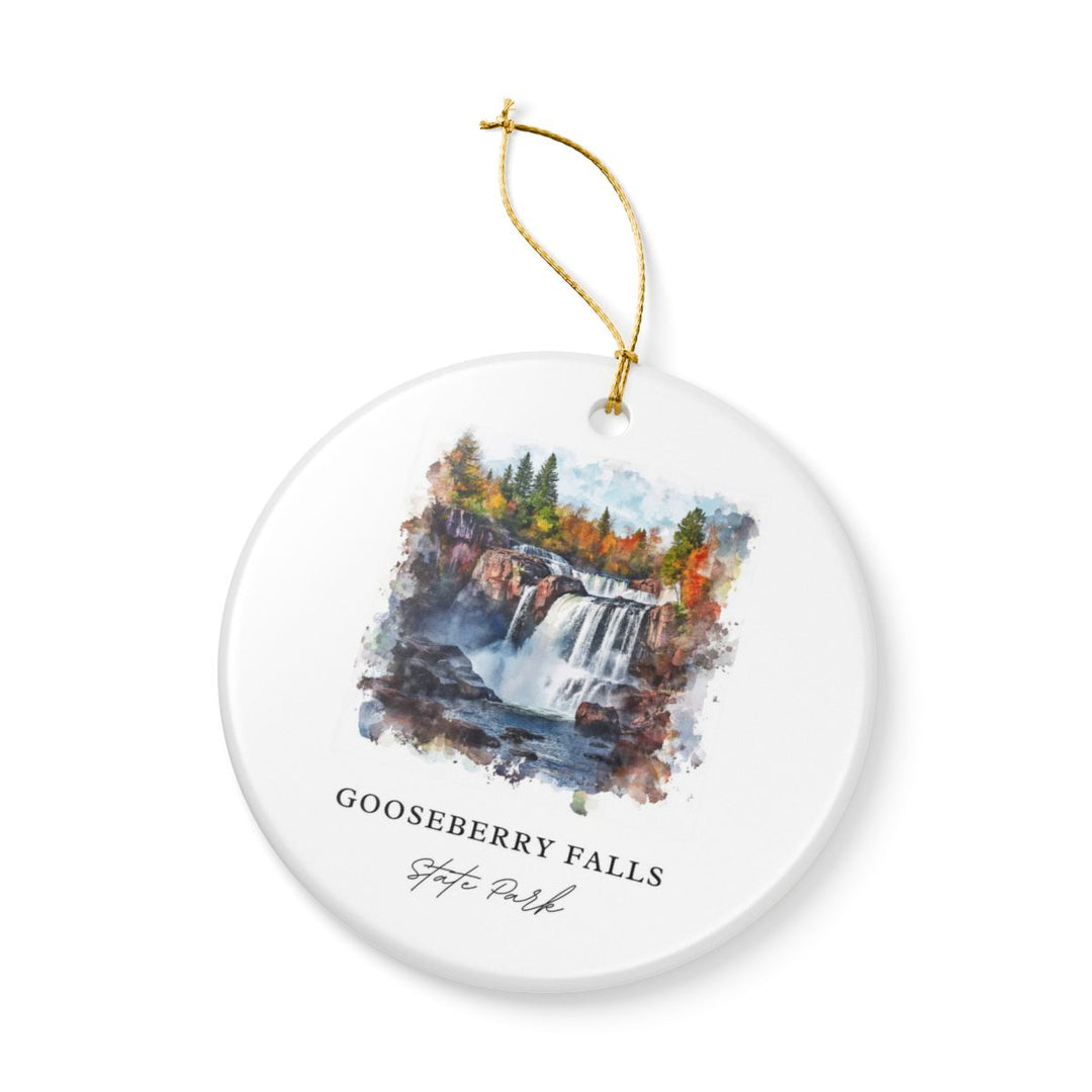 Gooseberry Falls State Park Minnesota Ornament: Unique Gooseberry Falls State Park Souvenir, Gooseberry Falls State Park Minnesota Xmas Decor, and Authentic Gooseberry Falls State Park Gift