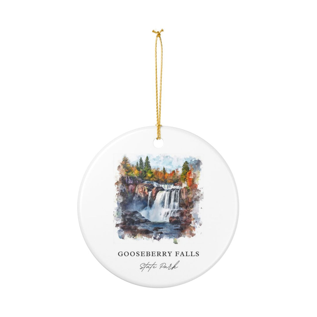 Gooseberry Falls State Park Minnesota Ornament: Unique Gooseberry Falls State Park Souvenir, Gooseberry Falls State Park Minnesota Xmas Decor, and Authentic Gooseberry Falls State Park Gift