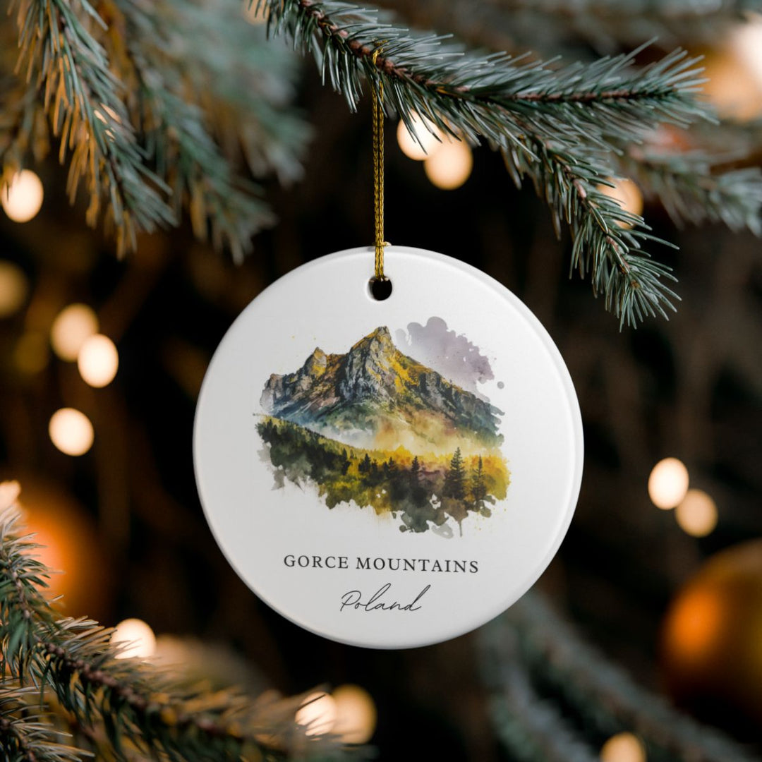 Gorce Mountains Poland Ornament: Unique Gorce Mountains Souvenir, Gorce Mountains Poland Xmas Decor, and Authentic Gorce Mountains Gift