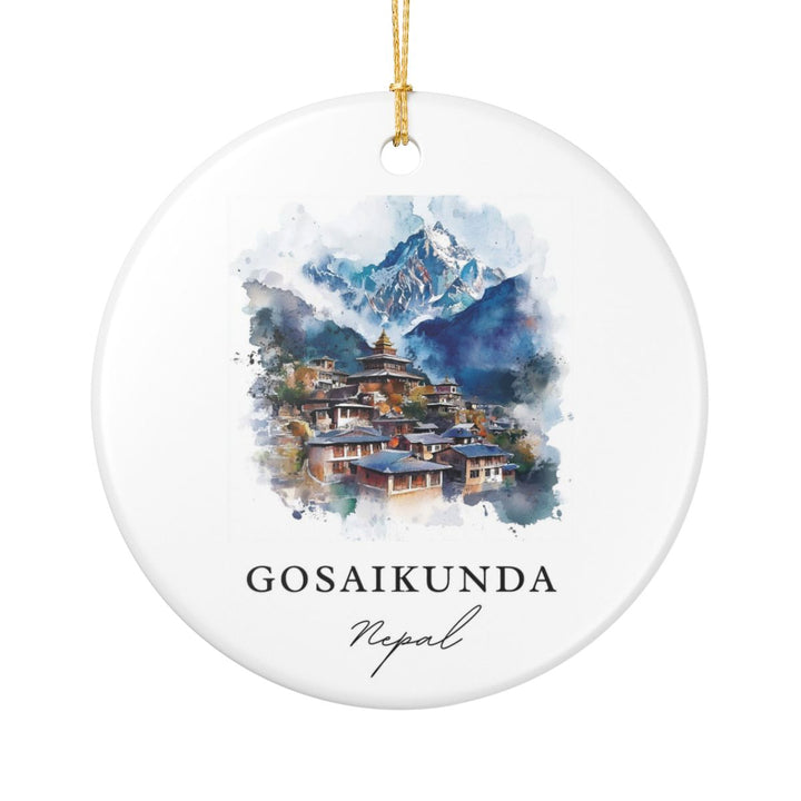 Gosaikunda Nepal Ornament: Unique Gosaikunda Souvenir, Gosaikunda Nepal Xmas Decor, and Authentic Gosaikunda Gift