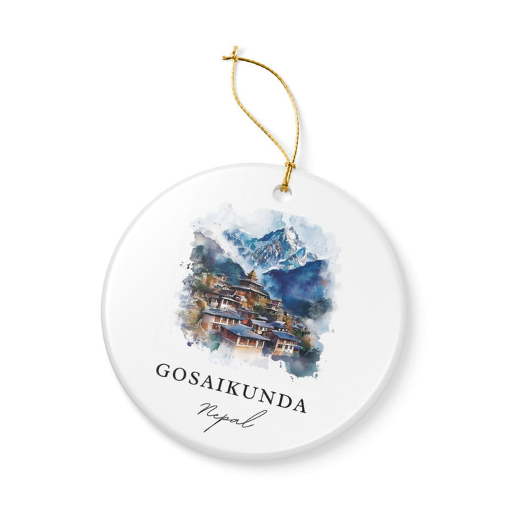 Gosaikunda Nepal Ornament: Unique Gosaikunda Souvenir, Gosaikunda Nepal Xmas Decor, and Authentic Gosaikunda Gift