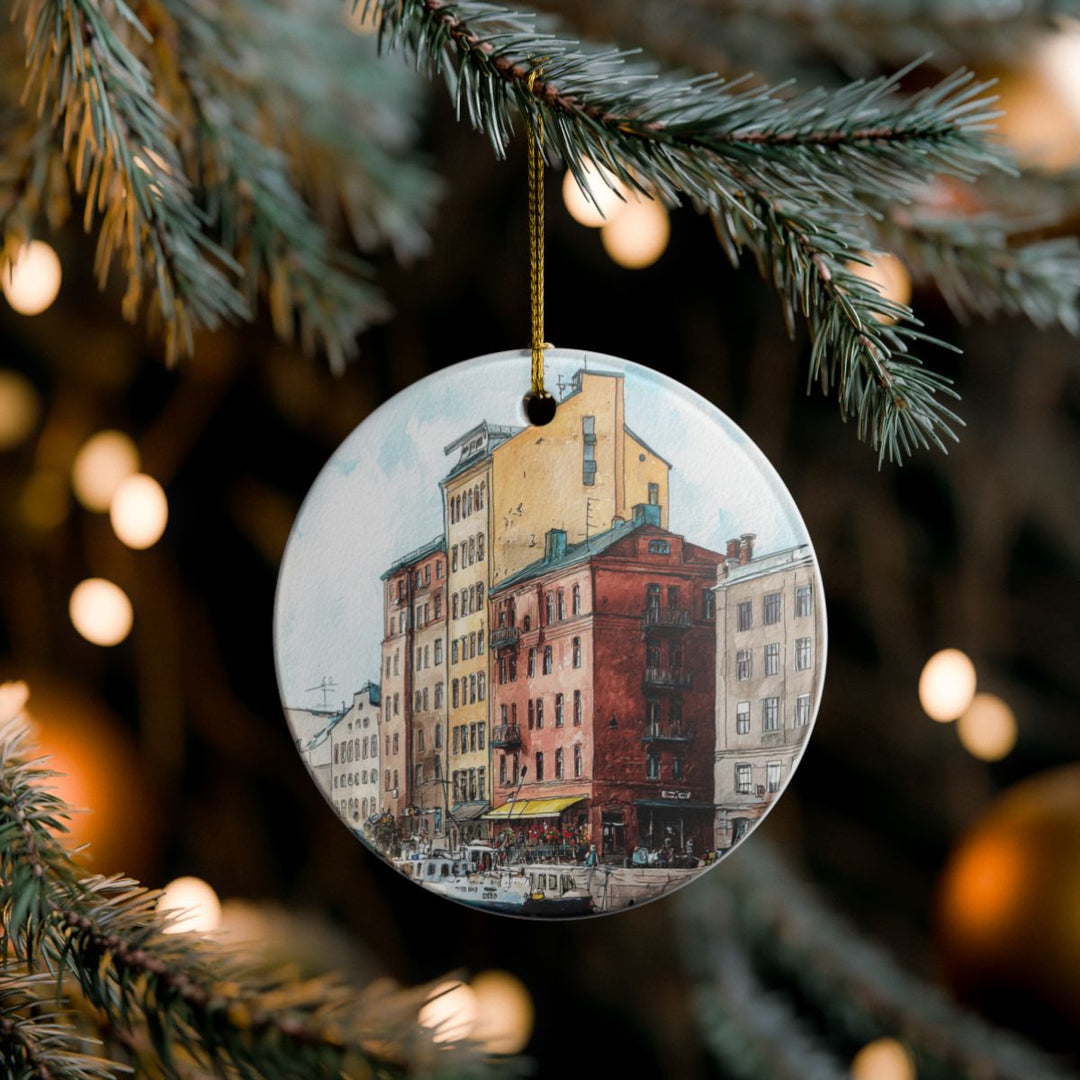 Gothenburg Sweden Ornament: Unique Gothenburg Souvenir, Gothenburg Sweden Xmas Decor, and Authentic Gothenburg Gift