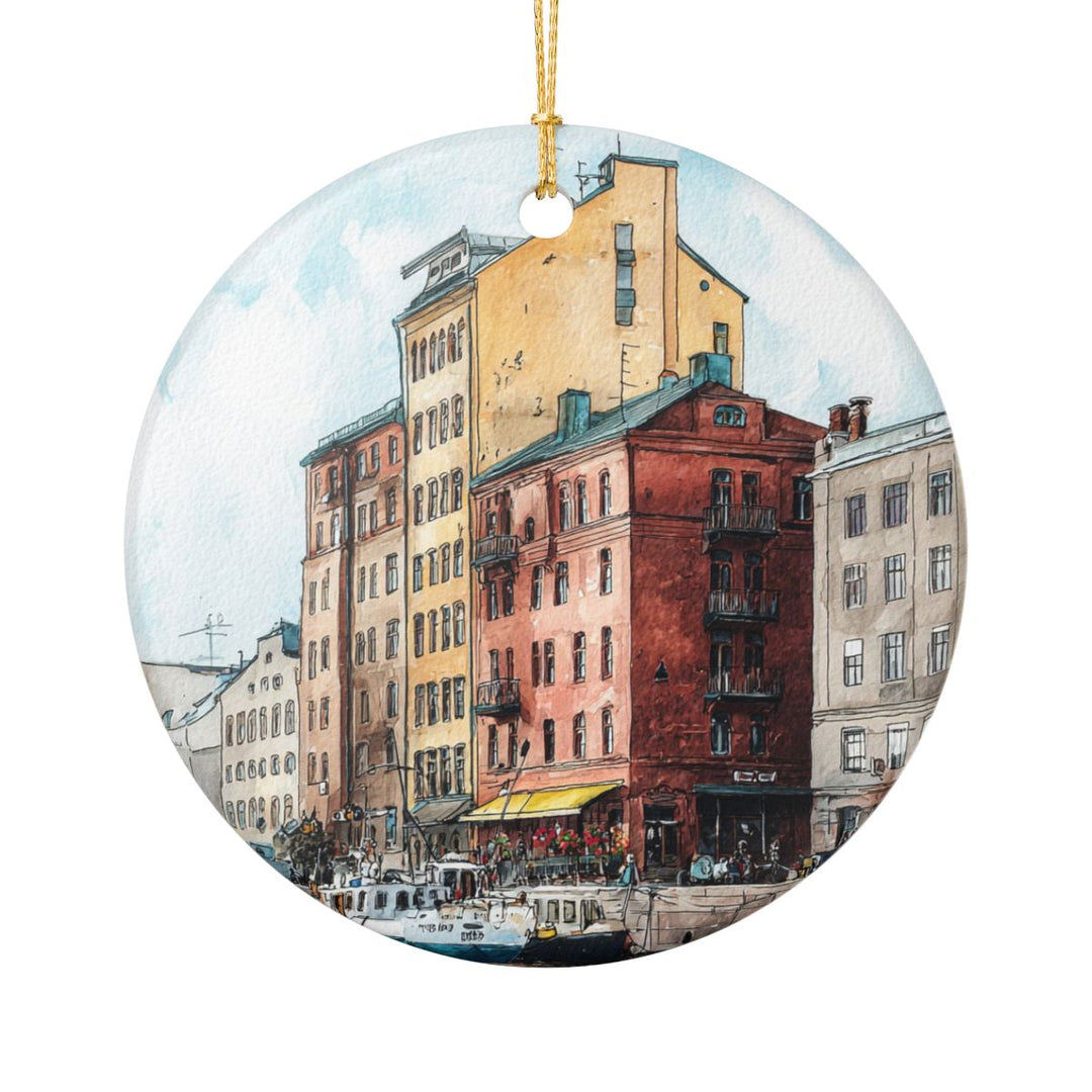 Gothenburg Sweden Ornament: Unique Gothenburg Souvenir, Gothenburg Sweden Xmas Decor, and Authentic Gothenburg Gift