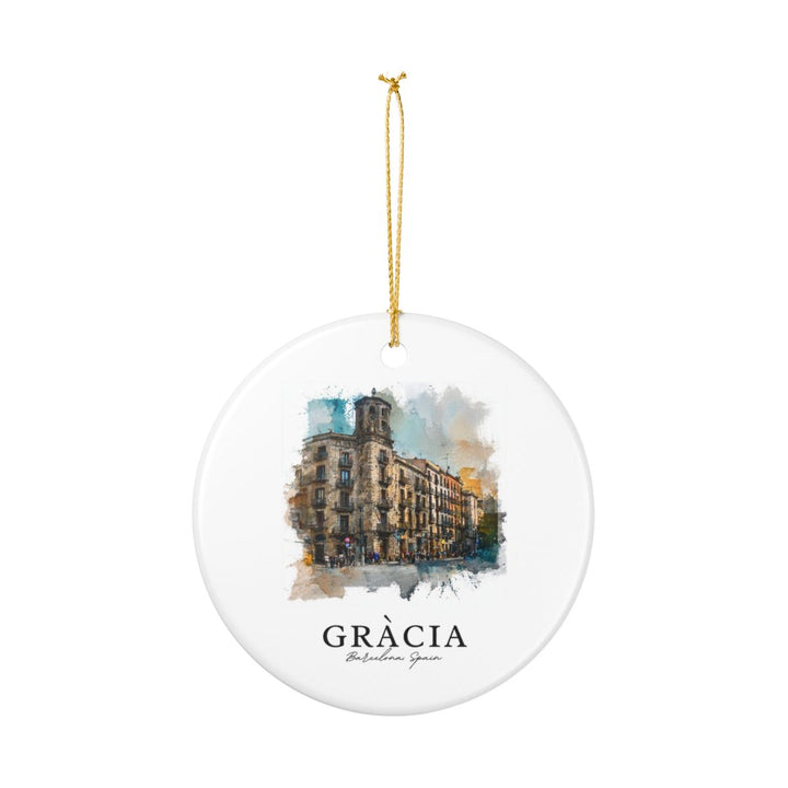 Gràcia Spain Ornament: Unique Gràcia Souvenir, Gràcia Spain Xmas Decor, and Authentic Gràcia Gift