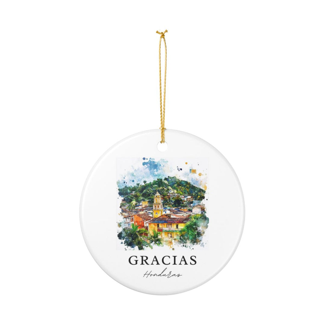 Gracias Honduras Ornament: Unique Gracias Honduras Souvenir, Gracias Honduras Xmas Decor, and Authentic Gracias Honduras Gift